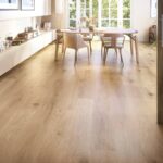 Dining-table-bookshelf-on-the-side-and-woodlike-floor-tiles