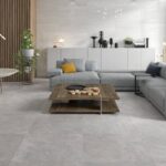 Kendo-sofa-and-dining-table-with-artistic-lamps-on-floor-tiles