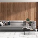 Livingroom-wall-with-woodlike-tiles-and-decor-plant
