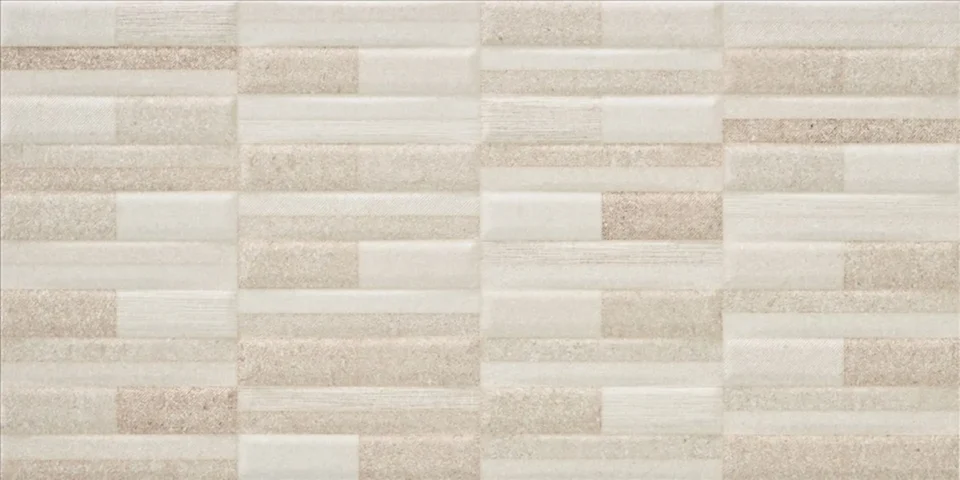 Mate creme colored stone tiles
